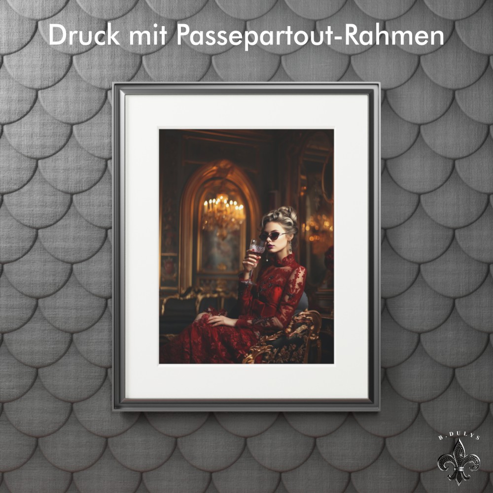 Druck mit Passepartout-Rahmen