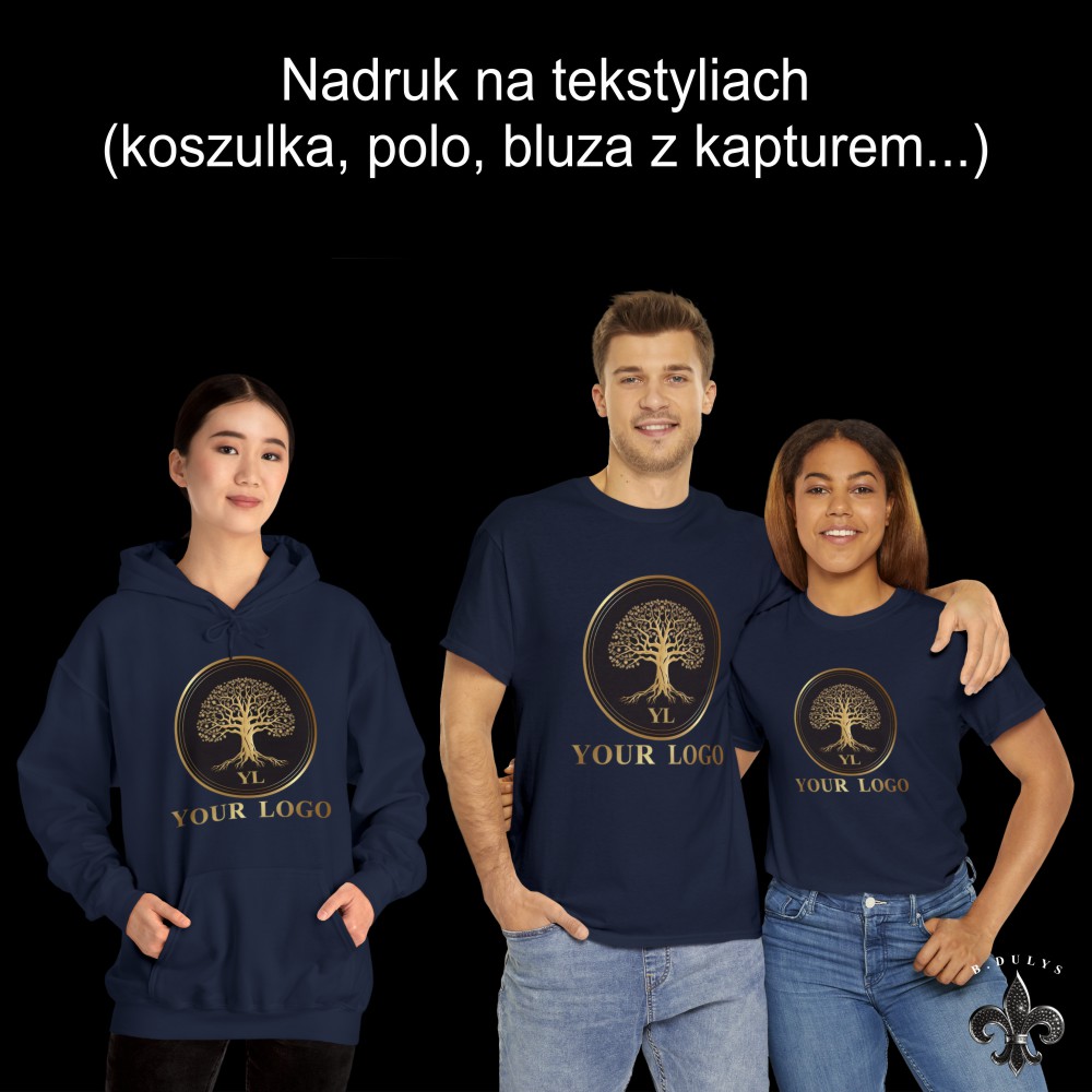Nadruk na tekstyliach (koszulka, polo, bluza z kapturem...)