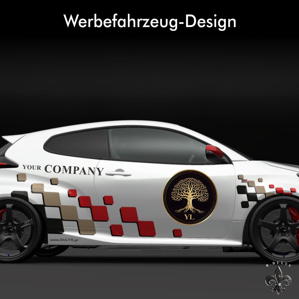 Design von Werbefahrzeugen