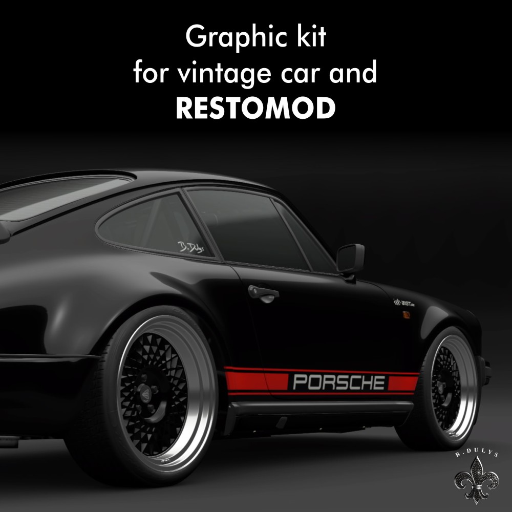 Sticker for classic car and Restomod
