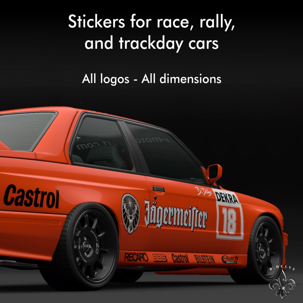 Competition sticker All logos, all dimensions, all colors