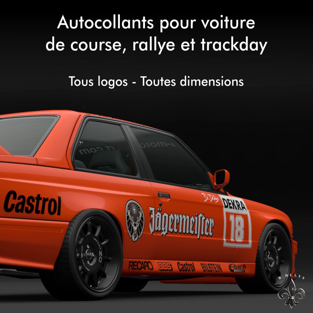 Autocollant pour la compétition Tous logos, toutes dimensions, tous coloris